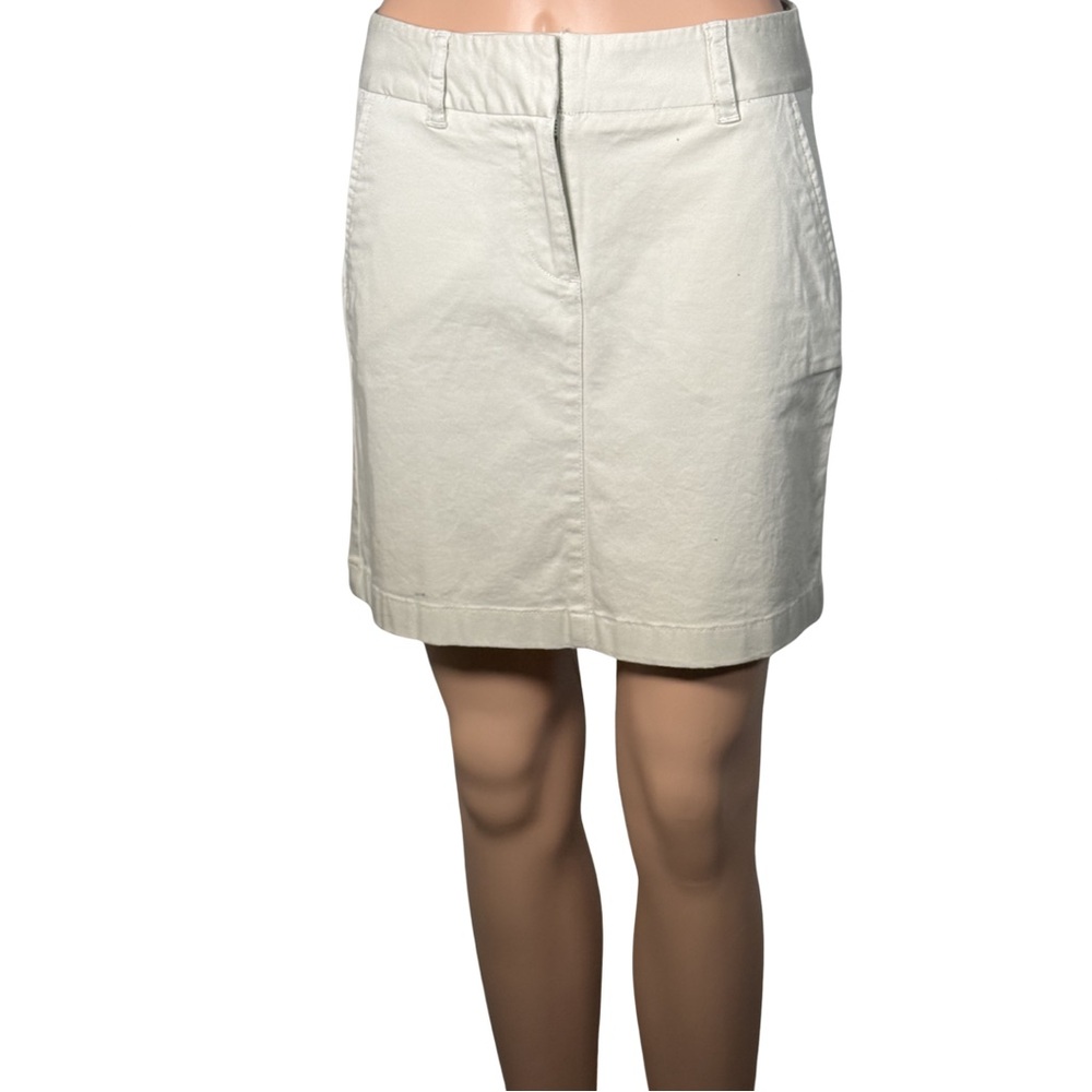 Vineyard Vines Khaki Cotton Stretch Skirt Size 4 NEW